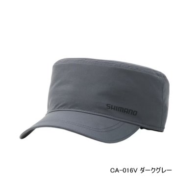 画像1: ≪'23年9月新商品！≫ シマノ シンセティック ワークキャップ CA-016V ダークグレー Mサイズ [9月発売予定/ご予約受付中]