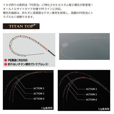 画像2: ≪パーツ≫ 黒鯛工房 カセ筏師 イカダ竿カスタム替え穂先 カスタム-FTT ACTION 0 〔全長 55.0cm〕