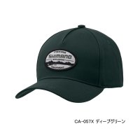 ≪'24年8月新商品！≫ シマノ スタンダード ワッペンキャップ CA-057X ディープグリーン Sサイズ [8月発売予定/ご予約受付中]