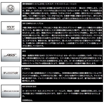 画像2: ≪'24年9月新商品！≫ ダイワ モアザン ブランジーノ EX AGS 88MB 〔仕舞寸法 136cm〕 【保証書付き】