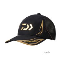 ≪'24年9月新商品！≫ ダイワ ウィンドストッパー(R) トーナメントハーフメッシュキャップ DC-1224TW ブラック フリーサイズ