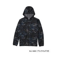 ≪'25年3月新商品！≫ シマノ サン プロテクション ジップアップ グラフィックパーカー WJ-040X ブラックマルチカモ Sサイズ [3月発売予定/ご予約受付中]