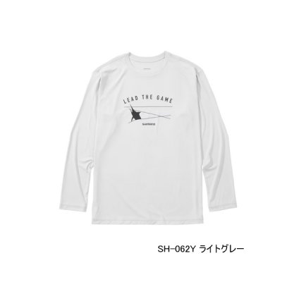 画像1: ≪'25年3月新商品！≫ シマノ サン プロテクション Tシャツ ロングスリーブ SH-062Y ライトグレー XLサイズ [3月発売予定/ご予約受付中]