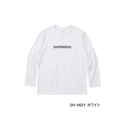 画像1: ≪'25年3月新商品！≫ シマノ サン プロテクション Tシャツ ロングスリーブ SH-062Y ホワイト XLサイズ [3月発売予定/ご予約受付中]