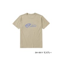 ≪'25年3月新商品！≫ シマノ サン プロテクション Tシャツ ショートスリーブ SH-061Y モスグレー Sサイズ [3月発売予定/ご予約受付中]