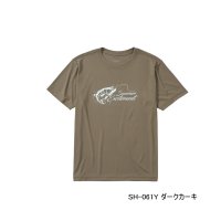 ≪'25年3月新商品！≫ シマノ サン プロテクション Tシャツ ショートスリーブ SH-061Y ダークカーキ Sサイズ [3月発売予定/ご予約受付中]