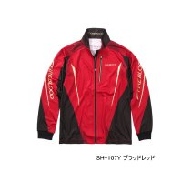 ≪'25年3月新商品！≫ シマノ リミテッド プロ フルジップシャツ SH-107Y ブラッドレッド Sサイズ [3月発売予定/ご予約受付中]