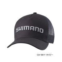 ≪'25年3月新商品！≫ シマノ スタンダード メッシュキャップ CA-061Y ネイビー Sサイズ [3月発売予定/ご予約受付中]