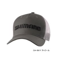 ≪'25年3月新商品！≫ シマノ スタンダード メッシュキャップ CA-061Y チャコール Sサイズ [3月発売予定/ご予約受付中]