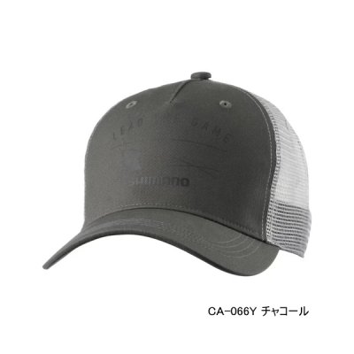 画像1: ≪'25年3月新商品！≫ シマノ グラフィック メッシュキャップ CA-066Y チャコール Lサイズ [3月発売予定/ご予約受付中]