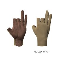 ≪'25年4月新商品！≫ シマノ 05 センシティブ グローブ 3 GL-006Y カーキ Mサイズ [4月発売予定/ご予約受付中]