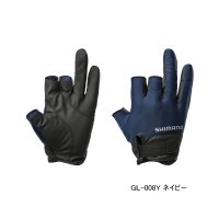 ≪'25年3月新商品！≫ シマノ 01 ベーシック グローブ 3 GL-008Y ネイビー Mサイズ [3月発売予定/ご予約受付中]