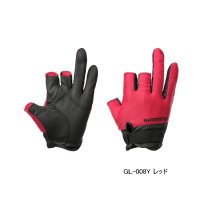 ≪'25年3月新商品！≫ シマノ 01 ベーシック グローブ 3 GL-008Y レッド Mサイズ [3月発売予定/ご予約受付中]