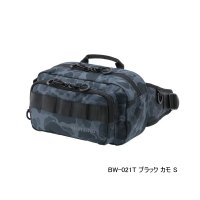 ≪'25年3月新商品！≫ シマノ ヒップバッグ BW-021T ブラック カモ Sサイズ [3月発売予定/ご予約受付中]