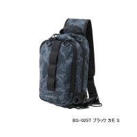 ≪'25年3月新商品！≫ シマノ スリング ショルダーバッグ BS-025T ブラック カモ Sサイズ [3月発売予定/ご予約受付中]