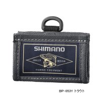 ≪'25年3月新商品！≫ シマノ ダストポーチ (ピンタイプ) BP-053Y トラウト Mサイズ [3月発売予定/ご予約受付中]