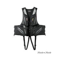 ≪'25年6月新商品！≫ がまかつ アルテマシールドプロ フローティングベスト GM-6005 ブラック×ブラック Mサイズ [6月発売予定/ご予約受付中]