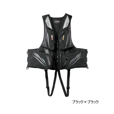 画像1: ≪'25年6月新商品！≫ がまかつ アルテマシールドプロ フローティングベスト GM-6005 ブラック×ブラック 7Lサイズ [6月発売予定/ご予約受付中]