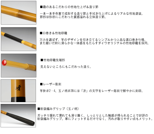 ≪新商品！≫ ダイワ 口巻 玉ノ柄 冴 ニ本物