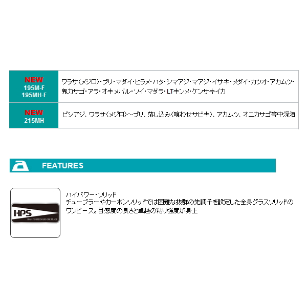 ≪'22年8月新商品！≫ アルファタックル（alpha tackle） グラスラム 195MH-F 〔仕舞寸法 151cm〕  [8月発売予定/ご予約受付中] 【大型商品1/代引不可】