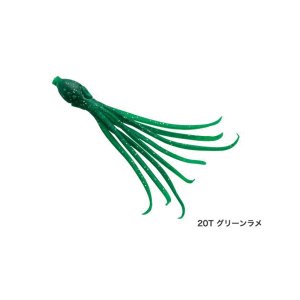 画像: ≪'17年3月新商品！≫ シマノ 炎月 集魚ネクタイ イイダコベイビー EW-008Q 20T グリーンラメ 100mm 【6個セット】