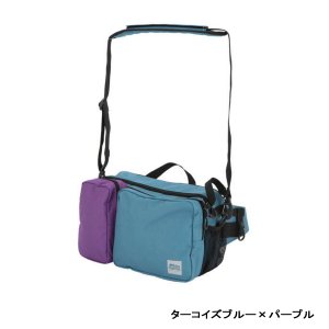 画像: ≪'20年2月新商品！≫ アブガルシア ヒップバッグラージ3 ターコイズブルー×パープル 6L [2月発売予定/ご予約受付中]