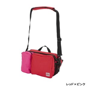 画像: ≪'20年2月新商品！≫ アブガルシア ヒップバッグラージ3 レッド×ピンク 6L [2月発売予定/ご予約受付中]