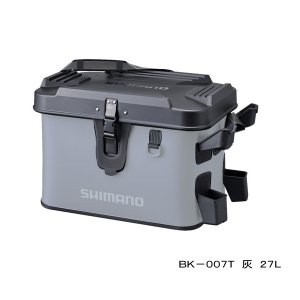 画像: ≪'21年9月新商品！≫ シマノ ロッドレスト ボートバッグ(ハードタイプ) BK-007T グレー 27L [9月発売予定/ご予約受付中]