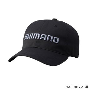 画像: ≪'22年3月新商品！≫ シマノ ツイルキャップ CA-007V ブラック Mサイズ [3月発売予定/ご予約受付中]