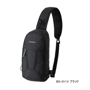 画像: ≪'22年9月新商品！≫ シマノ エクストラスリングバッグ BS-011V ブラック Mサイズ [9月発売予定/ご予約受付中]