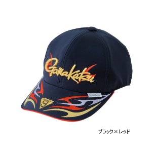 画像: ≪'23年3月新商品！≫ がまかつ ゴアテックスインフィニアムTMウィンドストッパー(R)キャップ(6方) GM-9897 ブラック×レッド Mサイズ [3月発売予定/ご予約受付中]