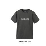 画像: ≪'23年3月新商品！≫ シマノ ドライロゴTシャツ ショートスリーブ SH-021W チャコール XSサイズ [3月発売予定/ご予約受付中]