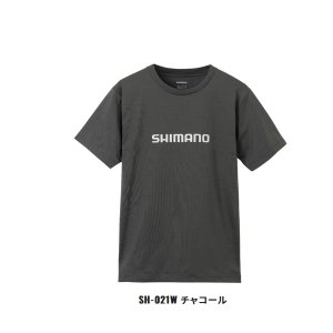 画像: ≪'23年3月新商品！≫ シマノ ドライロゴTシャツ ショートスリーブ SH-021W チャコール XLサイズ [3月発売予定/ご予約受付中]