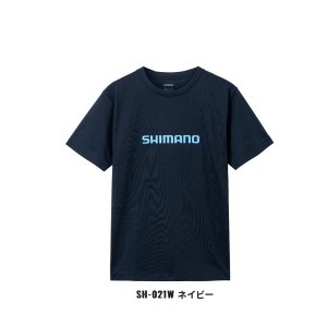 画像: ≪'23年3月新商品！≫ シマノ ドライロゴTシャツ ショートスリーブ SH-021W ネイビー XLサイズ [3月発売予定/ご予約受付中]