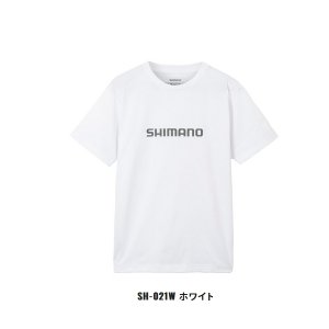 画像: ≪'23年3月新商品！≫ シマノ ドライロゴTシャツ ショートスリーブ SH-021W ホワイト Lサイズ [3月発売予定/ご予約受付中]