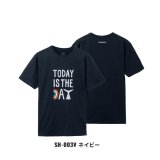 画像: ≪'23年3月新商品！≫ シマノ オーガニックコットン グラフィック Tシャツ SH-003V ネイビー Mサイズ [3月発売予定/ご予約受付中]