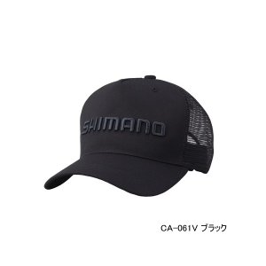 画像: ≪'23年3月新商品！≫ シマノ スタンダード メッシュキャップ CA-061V ブラック Sサイズ [3月発売予定/ご予約受付中]