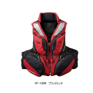 画像: ≪'23年9月新商品！≫ シマノ リミテッドプロ フローティングベスト 枕付 VF-130W ブラッドレッド Lサイズ [9月発売予定/ご予約受付中]