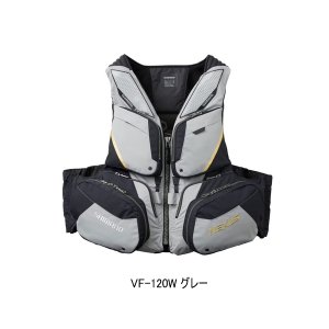 画像: ≪'23年9月新商品！≫ シマノ ネクサス フローティングベスト VF-120W グレー Mサイズ [9月発売予定/ご予約受付中]