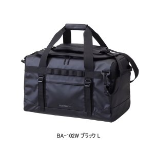 画像: ≪'23年9月新商品！≫ シマノ アングラーズダッフル BA-102W ブラック Lサイズ [9月発売予定/ご予約受付中]