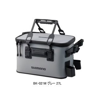 画像: ≪'23年9月新商品！≫ シマノ ロッドレスト タックルバッグ (レスト2/ハードタイプ) BK-021W グレー 27L [9月発売予定/ご予約受付中]