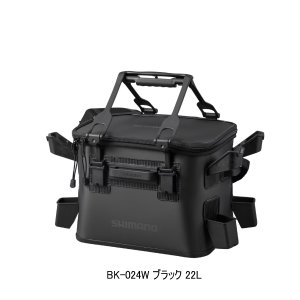 画像: ≪'23年9月新商品！≫ シマノ ロッドレスト タックルバッグ (レスト4/ハードタイプ) BK-024W ブラック 22L [9月発売予定/ご予約受付中]