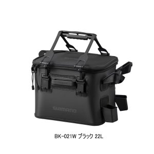 画像: ≪'23年9月新商品！≫ シマノ ロッドレスト タックルバッグ (レスト2/ハードタイプ) BK-021W ブラック 22L [9月発売予定/ご予約受付中]