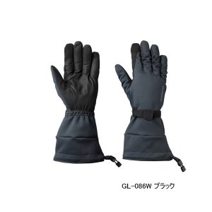 画像: ≪'23年9月新商品！≫ シマノ 防水 グローブ エクストラホット ロング GL-086W ブラック Mサイズ [9月発売予定/ご予約受付中]