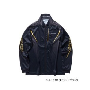 画像: ≪'24年3月新商品！≫ シマノ リミテッド プロ フルジップ シャツ SH-107X リミテッドブラック 2XLサイズ [3月発売予定/ご予約受付中]