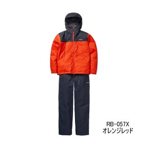 画像: ≪'24年9月新商品！≫ シマノ ベーシックインサレーション レインスーツ 01 RB-057X オレンジレッド Sサイズ [9月発売予定/ご予約受付中]