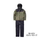 画像: ≪'24年9月新商品！≫ シマノ ベーシックインサレーション レインスーツ 01 RB-057X ダスティーオリーブ 2XLサイズ [9月発売予定/ご予約受付中]