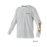 画像: ≪'24年9月新商品！≫ がまかつ ロングスリーブTシャツ GM-3769 ホワイト Sサイズ [9月発売予定/ご予約受付中]