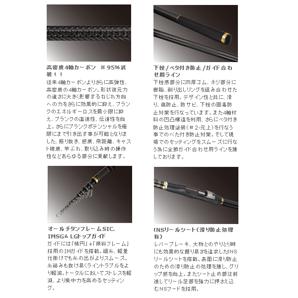 画像: ≪新商品！≫ 宇崎日新 磯　尾長 X4 5.0m TYPEII【保証書付き】