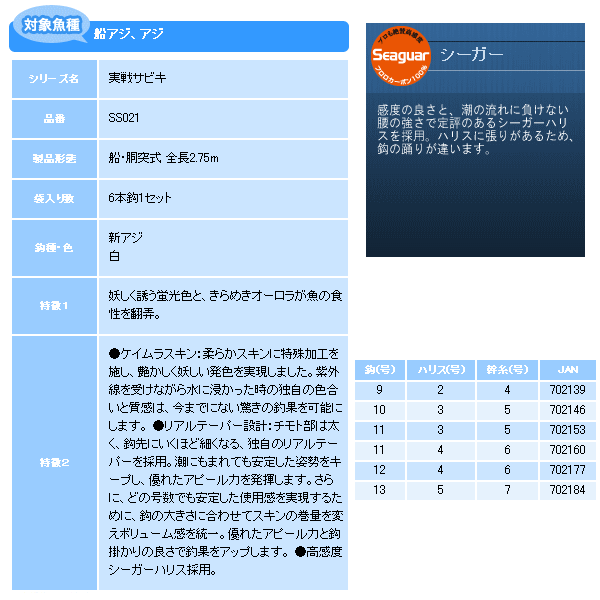 画像: ハヤブサ 実戦サビキ ツイストケイムラレインボー SS021 6本鈎1セット 11号 (ハリス 4号) 【10点セット】